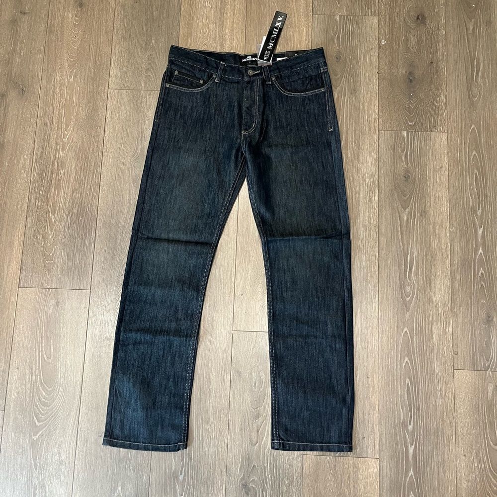 NWT 65 MCMLXV Men's Premium Denim Dark Wash Jeans Size 34/34
